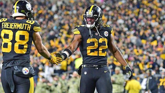 Steelers Najee Harris (22) and Pat Freiermuth (88) Steelers Najee Harris (22) and Pat Freiermuth (88)