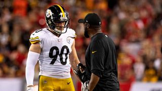 Steelers' Mike Tomlin Shares Concerns With TJ Watt's Alarming Play  (Steelers News). Photo by Douglas DeFelice / USA TODAY Sports