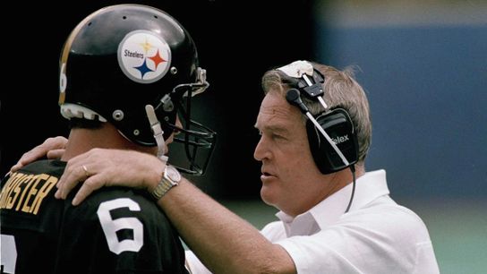 Pittsburgh Steelers Chuck Noll Bubby Brister Pittsburgh Steelers Chuck Noll Bubby Brister