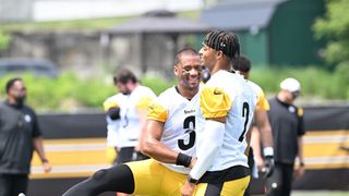 Steelers' Answers To Offensive Leadership Questions Might Be Answered With Russell Wilson (Steelers News). Photo by Sebastian Foltz / Post-Gazette
