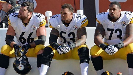 Pittsburgh Steelers Ramon Foster David DeCastro Maurkice Pouncey Pittsburgh Steelers Ramon Foster David DeCastro Maurkice Pouncey