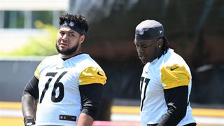 Steelers' Young Offensive Tackle Already Considered Team’s Best Lineman Entering 2025 (Steelers News). Photo by Sebastian Foltz / Post-Gazette