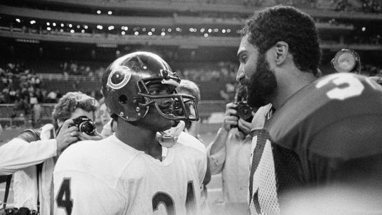 Steelers Franco Harris and Walter Payton Steelers Franco Harris and Walter Payton
