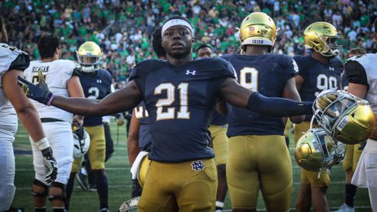 Safety Jalen Elliot poses after a great defensive play 