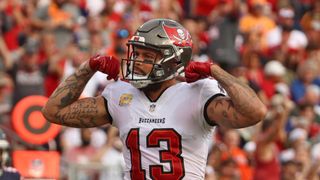 Steelers Experience Nightmare Scenario As Buccaneers' Mike Evans Dominates Jalen Ramsey In Joint Practice (Steelers News). Photo by Don Montague / AP Photo