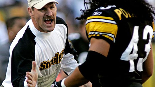 Steelers Bill Cowher Troy Polamalu Steelers Bill Cowher Troy Polamalu