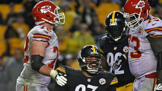 Steelers Cam Heyward and James Harrison Steelers Cam Heyward and James Harrison