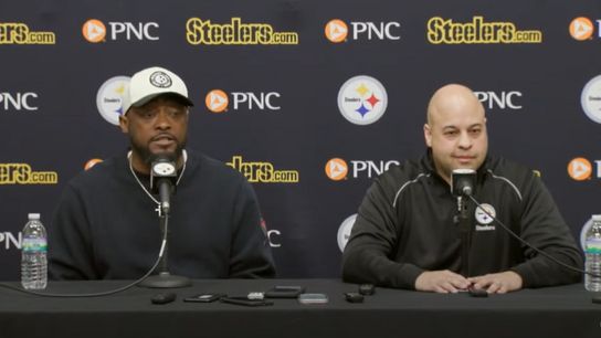 Steelers Mike Tomlin and Omar Khan Steelers Mike Tomlin and Omar Khan