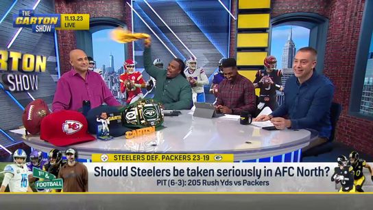 Steelers Super Bowl champion Willie Colon waves the Terrible Towel during The Carton Show. Steelers Super Bowl champion Willie Colon waves the Terrible Towel during The Carton Show.