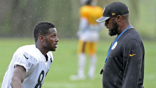 Steelers Antonio Brown and Mike Tomlin Steelers Antonio Brown and Mike Tomlin