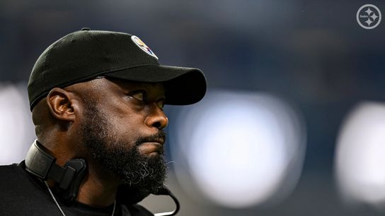 Steelers' Mike Tomlin coaching in the Week 3 victory against the Las Vegas Raiders Steelers' Mike Tomlin
