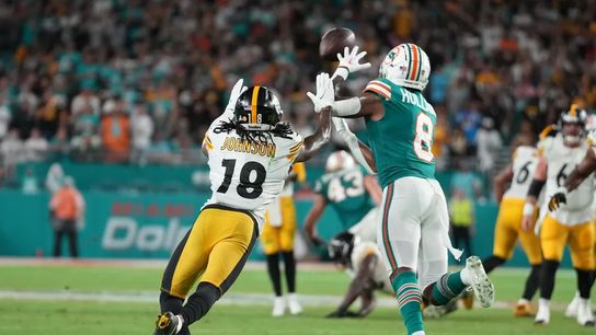 Week 7 loss against the Dolphins Diontae Johnson in the Steelers Week 7 loss at the Dolphins.
