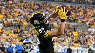 Steelers' Pat Freiermuth Shares A Promising Update Regarding His Improvement In 2 Key Areas (Steelers News). Photo by Fred Vuich / AP Photo
