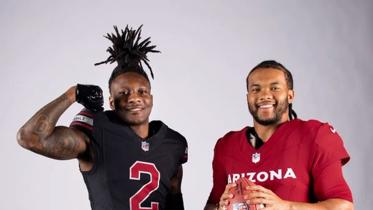 Steelers opponents Arizona Cardinals players DeAndre Hopkins and Kyler Murray Steelers opponents Arizona Cardinals players DeAndre Hopkins and Kyler Murray