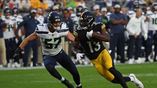 Steelers' WR, Miles Boykin In A Preseason Game Against The Seattle Seahawks Steelers Miles Boykin