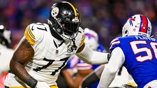 Steelers' Broderick Jones Detailed His Welcome To The NFL Moment From Cam Heyward: "He Ate Me Alive" (Steelers News). Photo by Karl Roser / Pittsburgh Steelers