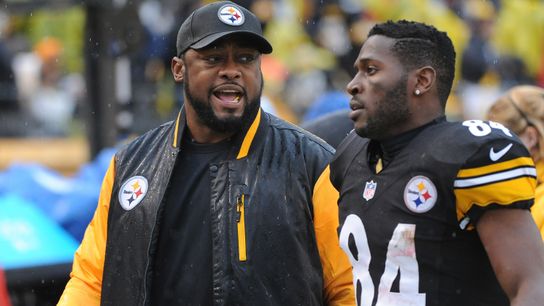 Steelers' Antonio Brown Steelers' Mike Tomlin Steelers' Antonio Brown Steelers' Mike Tomlin
