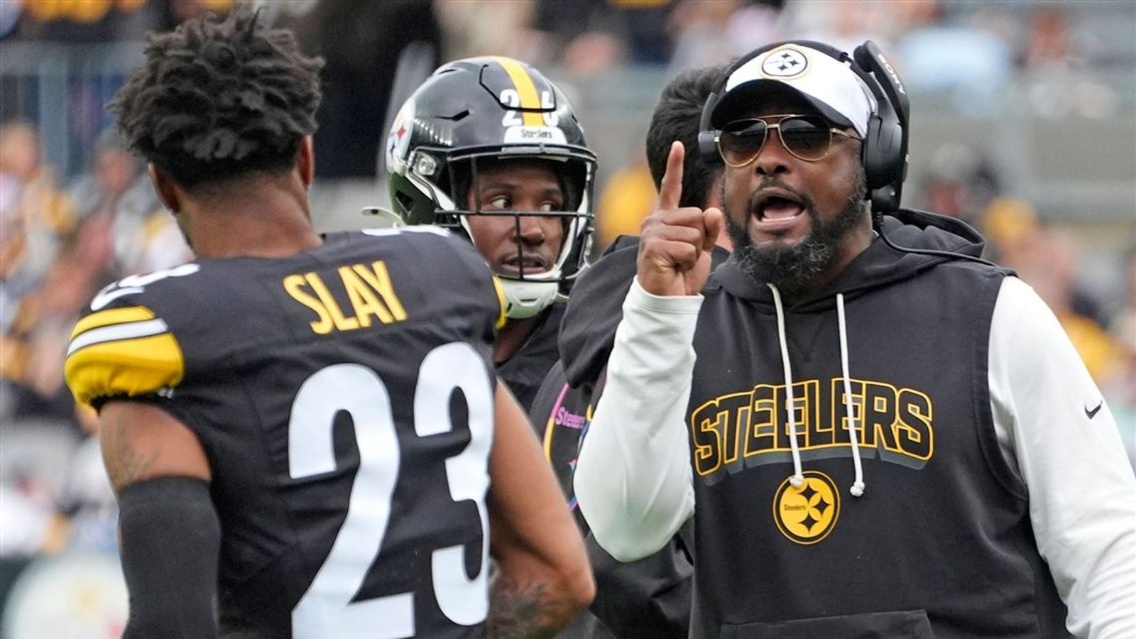 Former Steelers CB Darius Slay Seriously Shuts Down "Fire [Mike] Tomlin" Chants (Steelers News). Photo by AP Photo