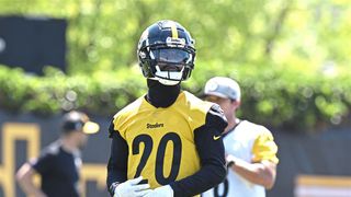 Steelers Could Be Relying On The Polarizing Cam Sutton To Replace Some Unlikely Defensive Backs (Steelers News). Photo by Sebastian Foltz / Post-Gazette