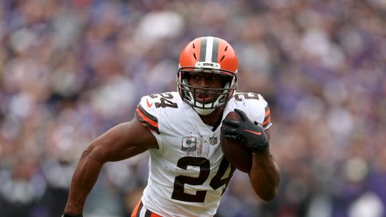 Browns' RB, Nick Chubb Steelers Browns Nick Chubb