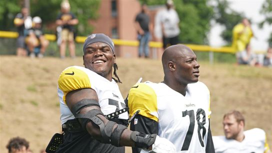 Steelers' James Daniels Broderick Jones Steelers' James Daniels Broderick Jones