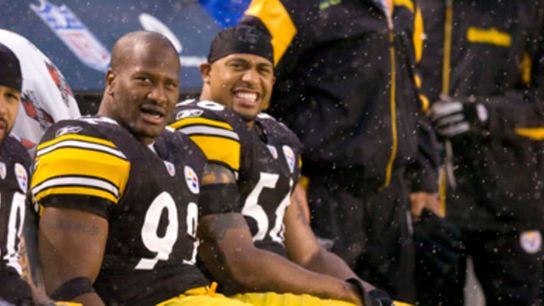 Steelers LaMarr Woodley James Harrison Steelers LaMarr Woodley James Harrison