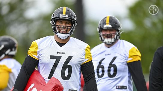 Steelers Troy Fautanu and Mason McCormick Steelers Troy Fautanu and Mason McCormick