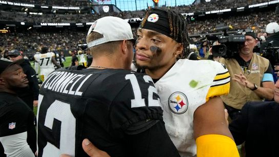 Steelers' Justin Fields Aidan O'Connell Steelers' Justin Fields Aidan O'Connell