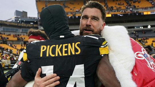 Steelers' George Pickens Steelers' George Pickens Travis Kelce