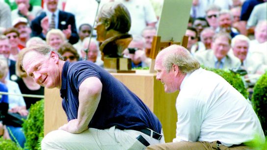 Steelers Mike Webster and Terry Bradshaw Steelers Mike Webster and Terry Bradshaw