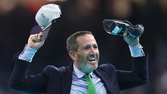 Howie Roseman celebrating the Philadelphia Eagles winning Super Bowl LIX. Howie Roseman celebrating the Philadelphia Eagles winning Super Bowl LIX.
