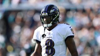 Steelers AFC North Rival Lamar Jackson Blames Receivers After Mediocre Performance (Steelers News). Photo by Nathan Ray Seebeck / USA Today