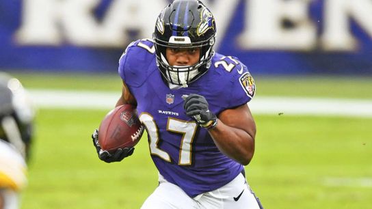 Ravens' RB, J.K. Dobbins Steelers Ravens J.K. Dobbins