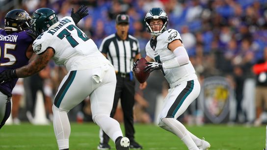 Steelers' former QB Kenny Pickett in his first preseason game with the Philadelphia Eagles after being traded. Steelers' former QB Kenny Pickett in his first preseason game with the Philadelphia Eagles after being traded.