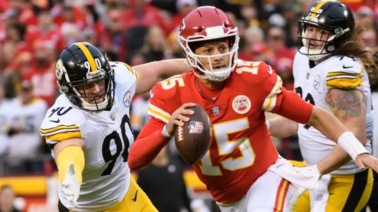 Steelers' TJ Watt Steelers' TJ Watt, Patrick Mahomes