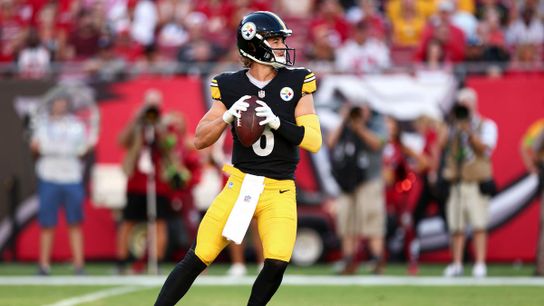 Steelers' QB Kenny Pickett in preseason against the Buccaneers Steelers' QB Kenny Pickett in preseason against the Buccaneers