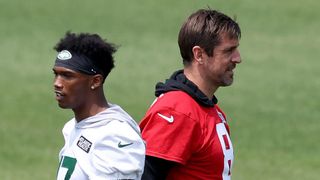 Steelers' Aaron Rodgers Seriously Upset Jets' Garrett Wilson During 2024 Season (Steelers News). Photo by Elsa / Getty Images