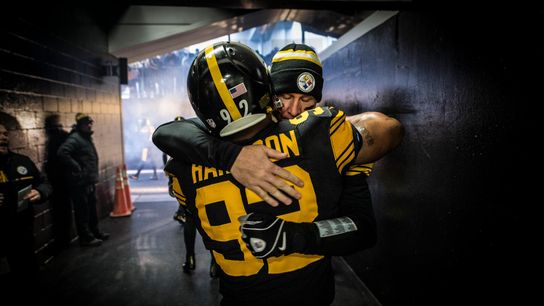 Steelers Ben Roethlisberger and James Harrison Steelers Ben Roethlisberger and James Harrison