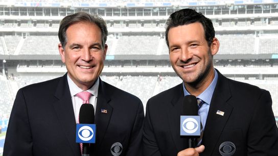 Steelers Broadcasters Tony Romo And Jim Nantz Steelers Broadcasters Tony Romo And Jim Nantz