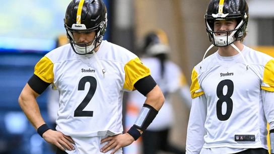 Steelers Kenny Pickett and Mason Rudolph Steelers Kenny Pickett and Mason Rudolph