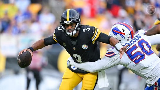 Steelers' QB Russell Wilson making his first appearance in the black and gold as they hosted the Buffalo Bills. Steelers' QB Russell Wilson making his first appearance in the black and gold as they hosted the Buffalo Bills.