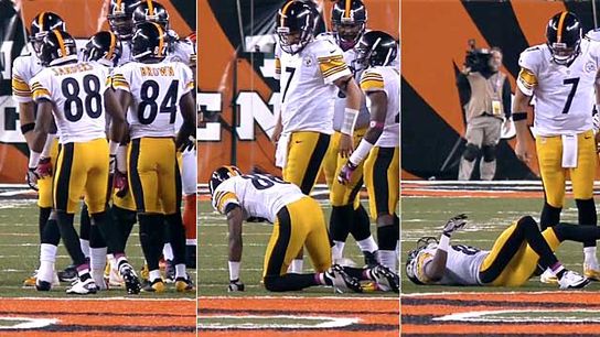 Steelers' Emmanuel Sanders and Ben Roethlisberger Antonio Brown