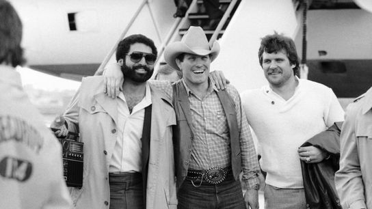 Steelers Terry Bradshaw Franco Harris and Gerry Mullins Steelers Terry Bradshaw Franco Harris and Gerry Mullins