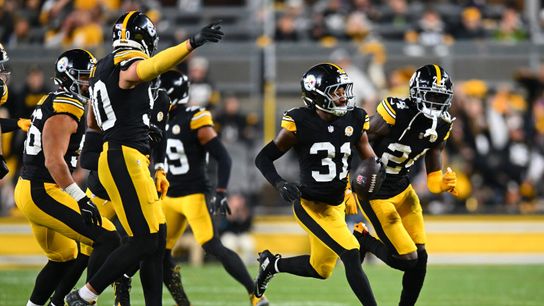 Pittsburgh Steelers Cornerback Beanie Bishop Jr. after a crucial interception off of Aaron Rodgers and the New York Jets in 2024. Pittsburgh Steelers Cornerback Beanie Bishop Jr. after a crucial interception off of Aaron Rodgers and the New York Jets in 2024.