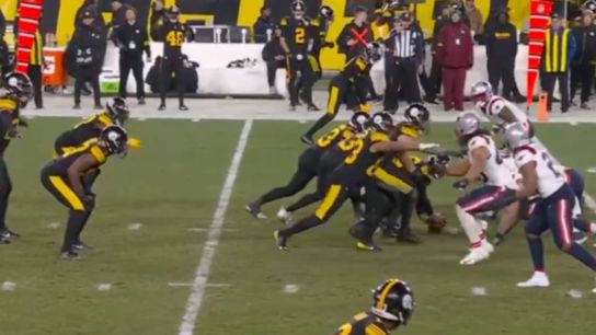 The Steelers special teams unit was called for a false start during this questionable call on Thursday night against the Patriots.