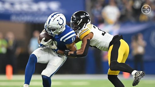 Steelers' safety Minkah Fitzpatrick making a tackle during Colts game in Week 3 2024. Steelers' safety Minkah Fitzpatrick making a tackle during Colts game in Week 3 2024.