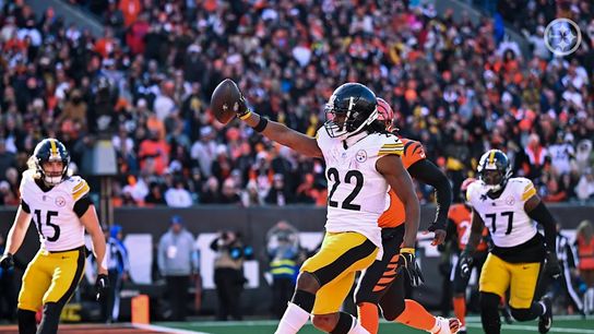 Pittsburgh Steelers RB Najee Harris breaks away for a touchdown against the Cincinnati Bengals in 2024. Pittsburgh Steelers RB Najee Harris breaks away for a touchdown against the Cincinnati Bengals in 2024.
