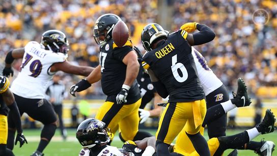Pittsburgh Steelers' Patrick Queen forces a fumble on Ravens' Isaiah Likely in Week 11 of 2024. Pittsburgh Steelers' Patrick Queen forces a fumble on Ravens' Isaiah Likely in Week 11 of 2024.