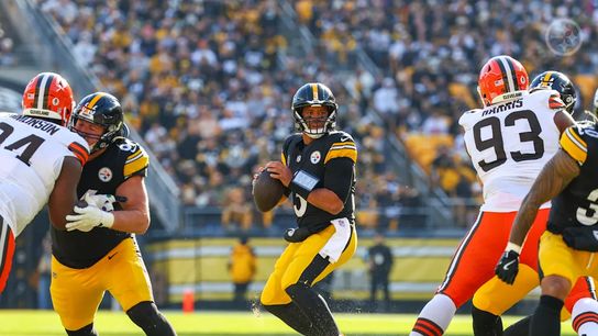 Pittsburgh Steelers' QB Russell Wilson attempting a throw against the Cleveland Browns in 2024. Pittsburgh Steelers' QB Russell Wilson attempting a throw against the Cleveland Browns in 2024.