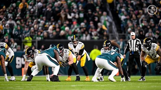 Pittsburgh Steelers' QB Russell Wilson and the offense against the Philadelphia Eagles in 2024. Pittsburgh Steelers' QB Russell Wilson and the offense against the Philadelphia Eagles in 2024.